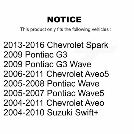 Kugel Rear Wheel Bearing Race Pair For Chevrolet Aveo Spark Aveo5 Pontiac G3 Suzuki Wave Wave5 K70-101099